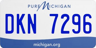 MI license plate DKN7296