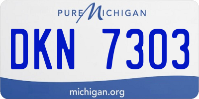 MI license plate DKN7303