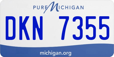 MI license plate DKN7355