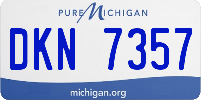MI license plate DKN7357