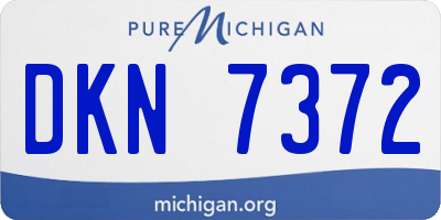 MI license plate DKN7372