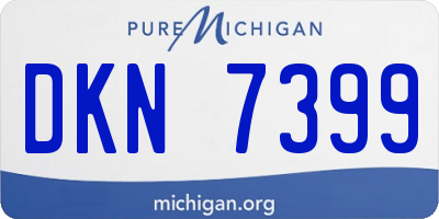 MI license plate DKN7399