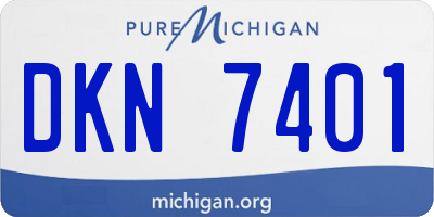 MI license plate DKN7401