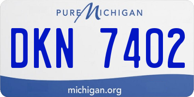 MI license plate DKN7402