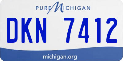 MI license plate DKN7412