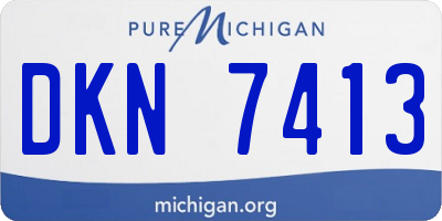 MI license plate DKN7413