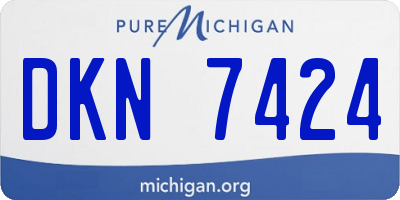 MI license plate DKN7424