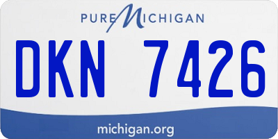MI license plate DKN7426