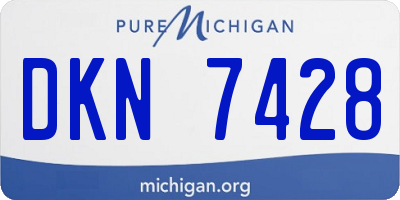 MI license plate DKN7428