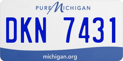 MI license plate DKN7431