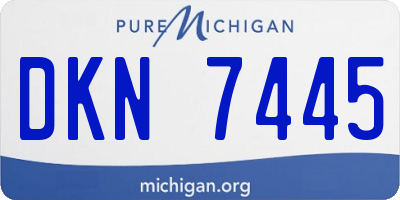 MI license plate DKN7445