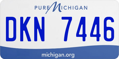 MI license plate DKN7446