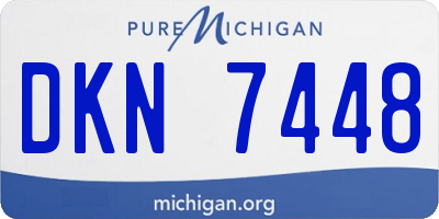 MI license plate DKN7448