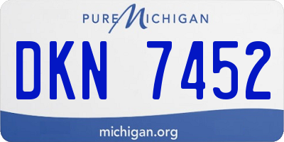 MI license plate DKN7452