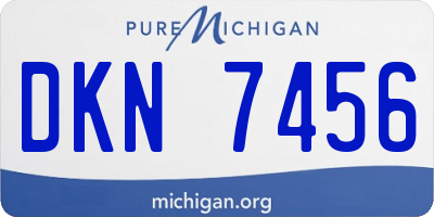 MI license plate DKN7456