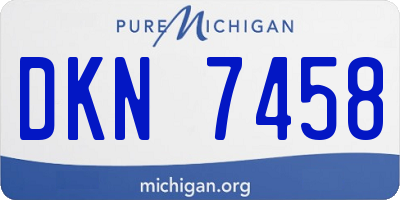 MI license plate DKN7458