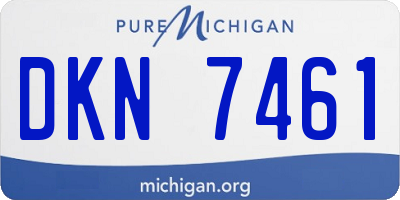 MI license plate DKN7461