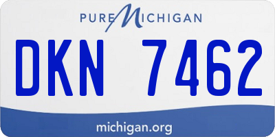 MI license plate DKN7462