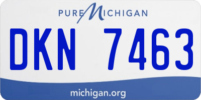 MI license plate DKN7463