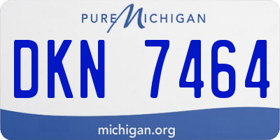 MI license plate DKN7464