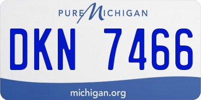 MI license plate DKN7466
