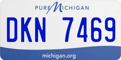 MI license plate DKN7469