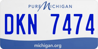 MI license plate DKN7474