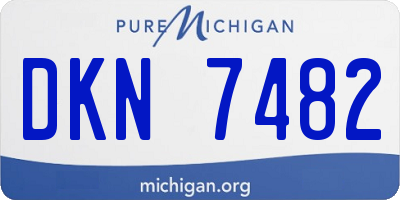 MI license plate DKN7482