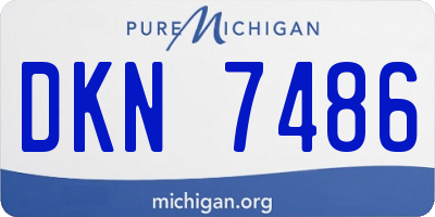 MI license plate DKN7486