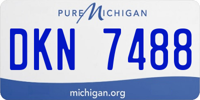 MI license plate DKN7488