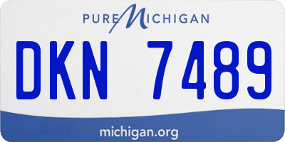 MI license plate DKN7489