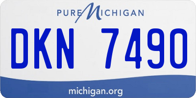 MI license plate DKN7490