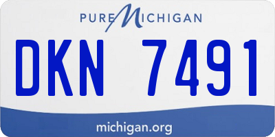 MI license plate DKN7491