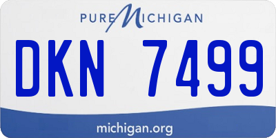 MI license plate DKN7499