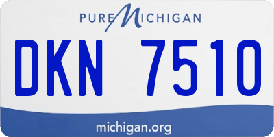 MI license plate DKN7510
