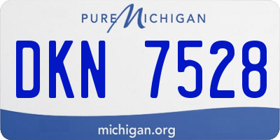 MI license plate DKN7528