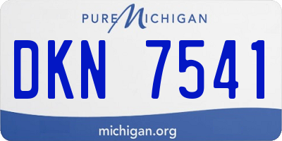 MI license plate DKN7541