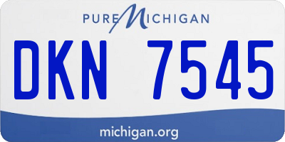 MI license plate DKN7545