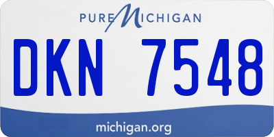 MI license plate DKN7548