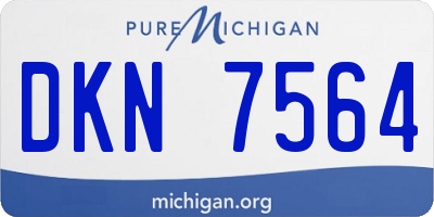 MI license plate DKN7564