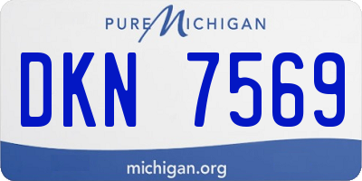 MI license plate DKN7569