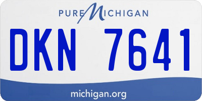 MI license plate DKN7641