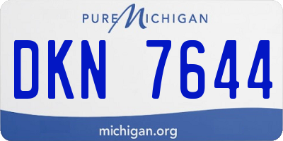 MI license plate DKN7644