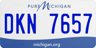 MI license plate DKN7657