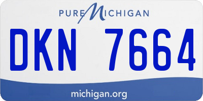 MI license plate DKN7664