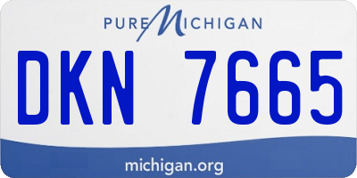 MI license plate DKN7665