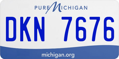 MI license plate DKN7676