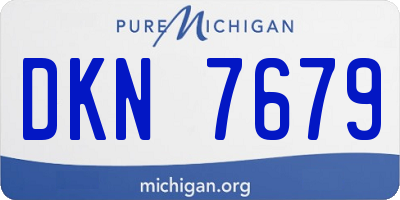 MI license plate DKN7679
