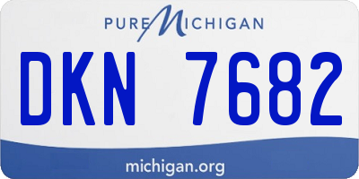 MI license plate DKN7682