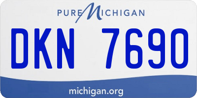 MI license plate DKN7690